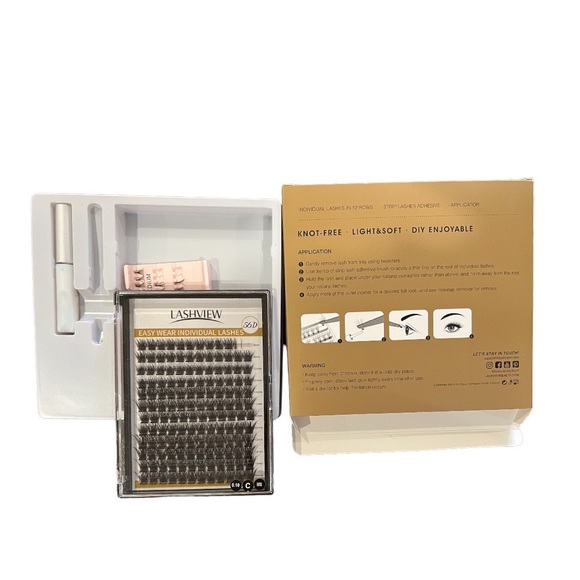 Lashview individual false eye lashes two sizes - Picture 2 of 2